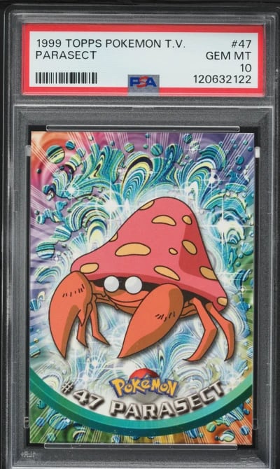 1999 Topps Pokemon TV Parasect #47 PSA 10 GEM MINT