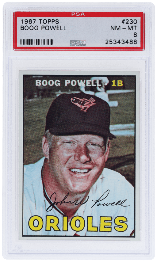 1967 Topps Boog Powell #230 PSA 8