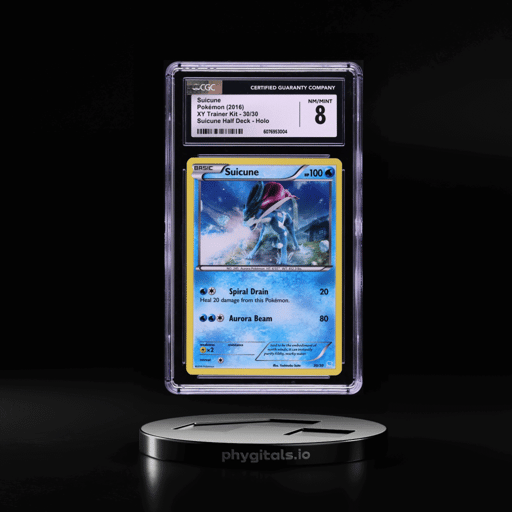 2016 Pokemon XY Trainer Kit Half Deck Holo Suicune #30 CGC 8 NM-MT