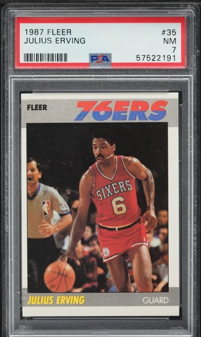 1987 Fleer Basketball Julius Erv