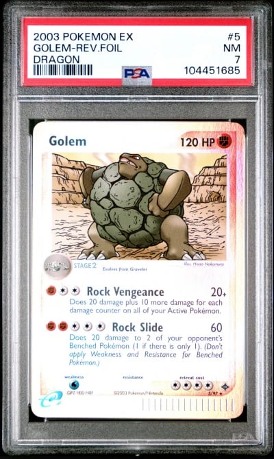 2003 POKEMON EX DRAGON #5 GOLEM-
