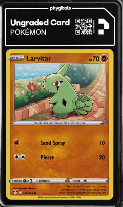 2020 Larvitar Darkness Ablaze #0