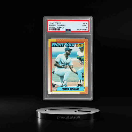 1990 Topps Name On Front Frank Thomas #414 PSA 9