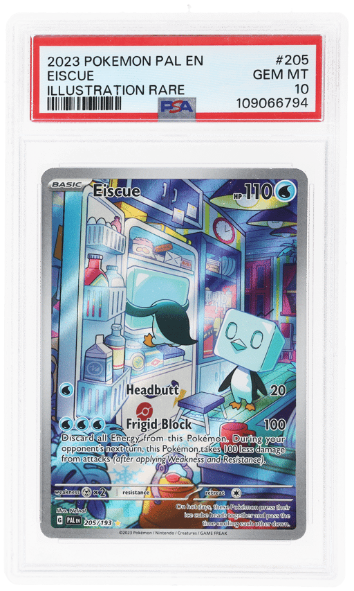 2023 Pokemon Scarlet and Violet Paldea Evolved Illustration Rare Eiscue #205 PSA 10