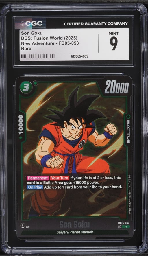 2025 Dragon Ball Super Fusion World New Adventure Son Goku #FB05-053 CGC 9 MINT