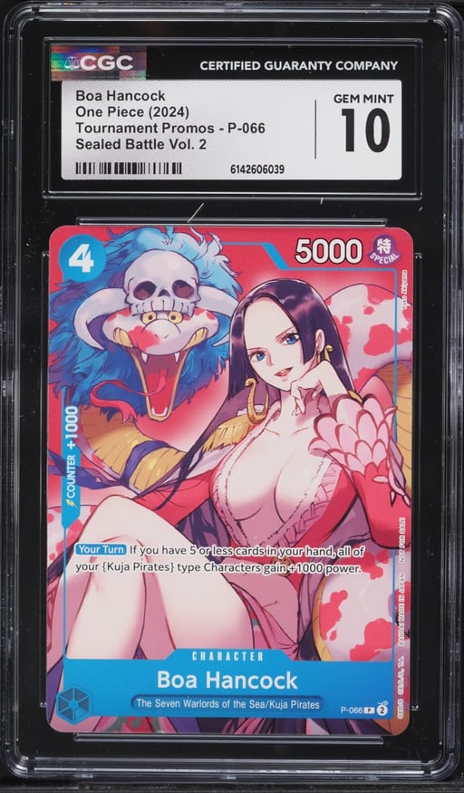 2024 One Piece Tournament Promo Sealed Battle Volume 2 Alt Art Boa Hancock #P-066 CGC 10