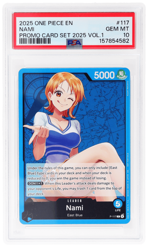 2025 One Piece Promos Promotion Card Set 2025 Vol.1 Nami #117 PSA 10