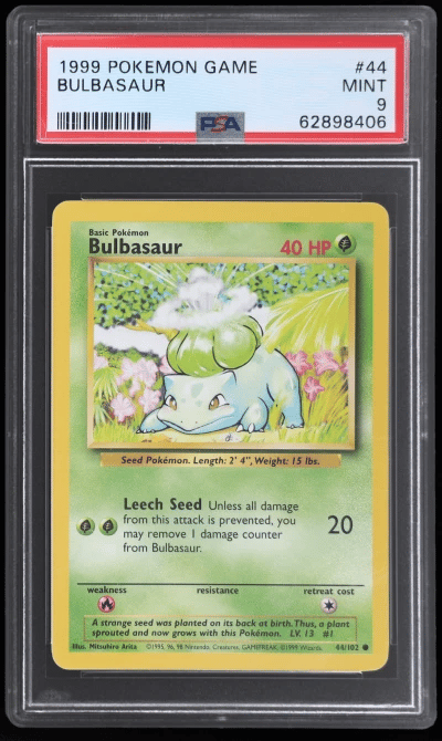 1999 Pokemon Base Set Bulbasaur 
