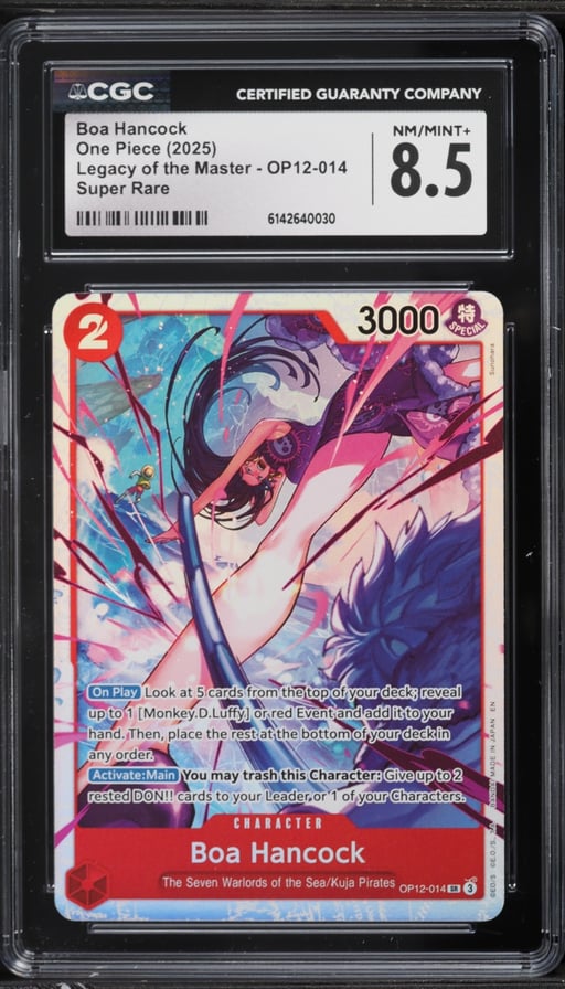 2025 One Piece Legacy Of The Master SR Boa Hancock #OP12-014 CGC 8.5 NM-MT+
