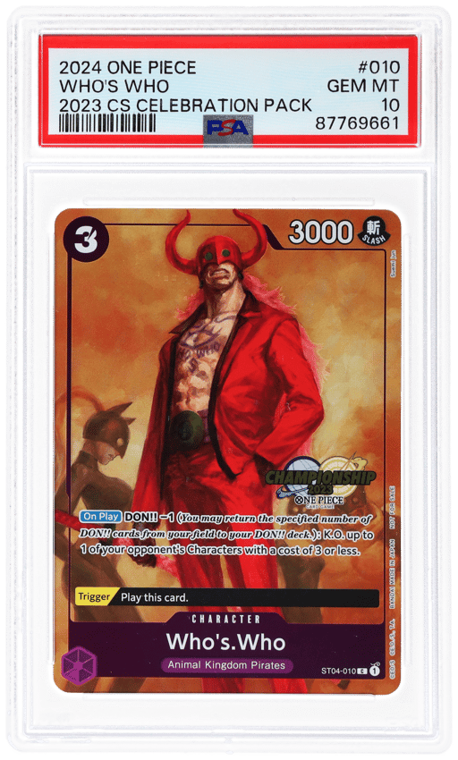 2024 One Piece '23 Championship Celebration Pack Who's Who #ST04010 PSA 10