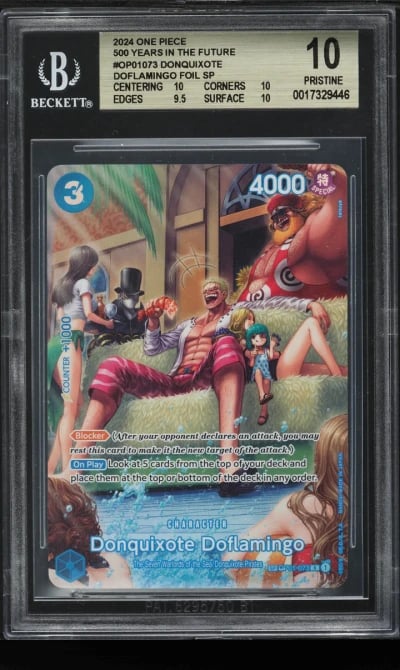 2024 One Piece 500 Years Future Alt Art Donquixote Doflamingo #OP01-073 BGS 10