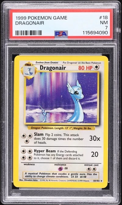 1999 Pokemon Base Set Dragonair 