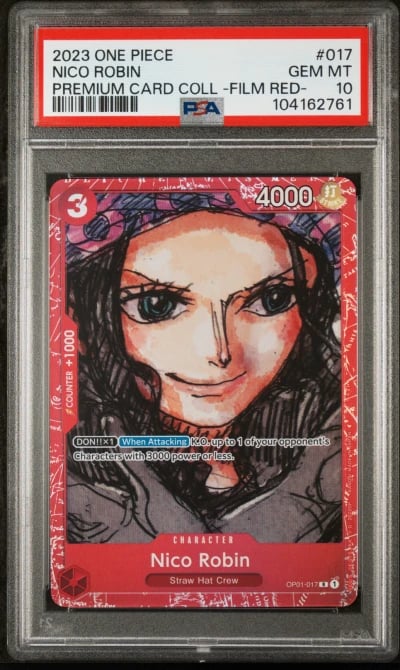2023 ONE PIECE PREMIUM CARD COLL -ONE PIECE FILM RED- #017 NICO ROBIN PSA 10