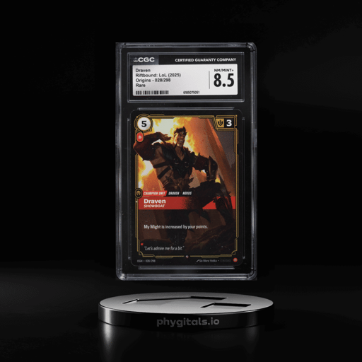 2025 Riftbound League Of Legends LoL Origins Draven #028 CGC 8.5 NM-MT+