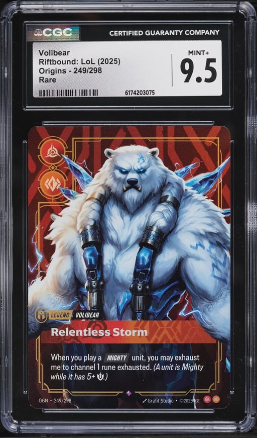 2025 Riftbound League Of Legends LOL Origins Volibear #249 CGC 9.5 MINT+