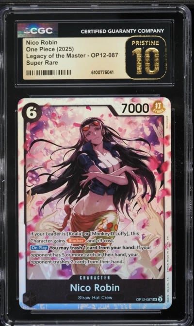 2025 One Piece Legacy Of The Master SR Nico Robin #OP12-087 CGC 10 PRISTINE