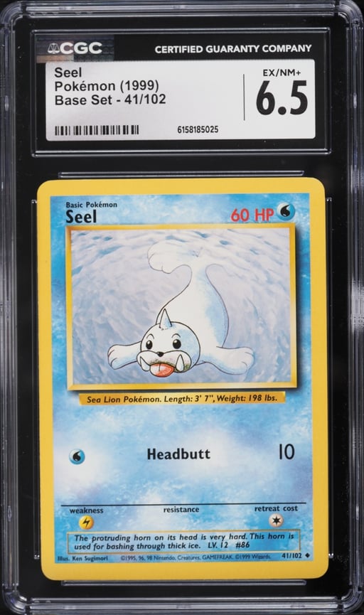 1999 Pokemon Base Set Seel #41 CGC 6.5 EXMT+
