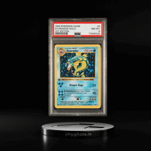 1999 POKEMON GAME | 1ST EDITION #6 GYARADOS-HOLO PSA 8