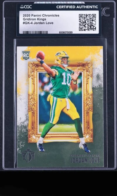 2020 Panini Chronicles Gridiron Kings Jordan Love ROOKIE #GK-4 CGC AUTH