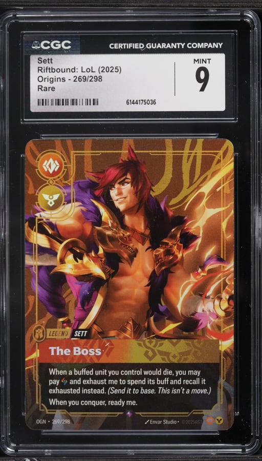 2025 Riftbound League Of Legends LoL Origins Sett #269 CGC 9 MINT