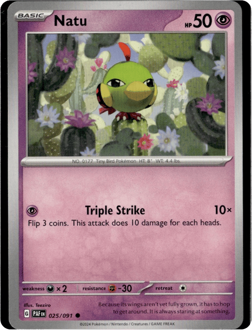 2024 Natu #25 Paldean Fates