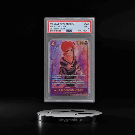 2024 One Piece Extra Booster Memorial Collection Alternate Art Mr. 2 Bon Clay #EB01-061 PSA 9