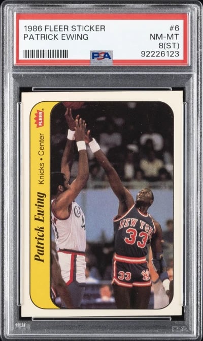 1986 FLEER STICKER #6 PATRICK EW