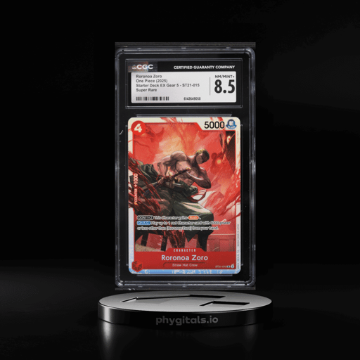 2025 One Piece Starter Deck EX Gear 5 SR Roronoa Zoro #ST21-015 CGC 8.5 NM-MT+