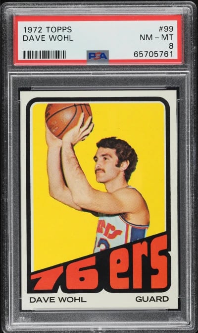 1972 Topps Basketball Dave Wohl 
