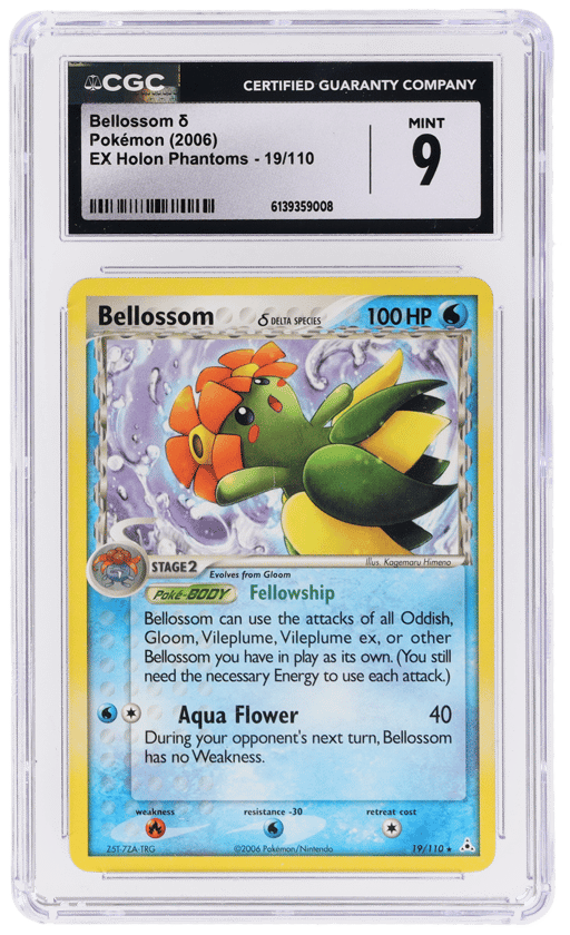 2006 Pokemon Ex Holon Phantoms Bellossom #19 CGC 9