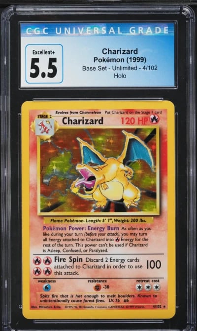 1999 Pokemon Base Set Holo Chari