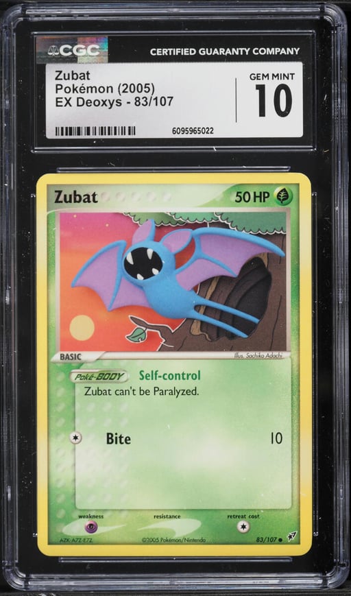 2005 Pokemon EX Deoxys Zubat #83 CGC 10 GEM MINT