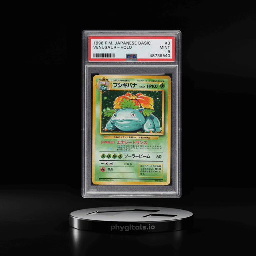 1996 Pokemon Japanese Base Set Holo Venusaur #3 PSA 9 MINT