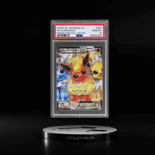 2016 Pokemon XY Pokekyun Collection Japanese 1st Edition Flareon Ex #007 PSA 10