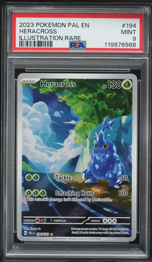 2023 Pokemon Scarlet & Violet Paldea Evolved IR Heracross #194 PSA 9 MINT