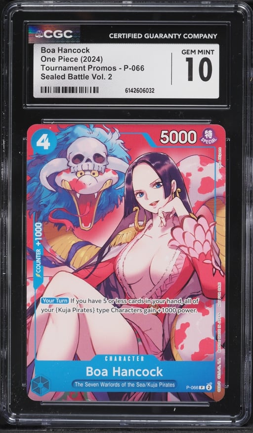 2024 One Piece Tournament Promo Sealed Battle Volume 2 Alt Art Boa Hancock #P-066 CGC 10