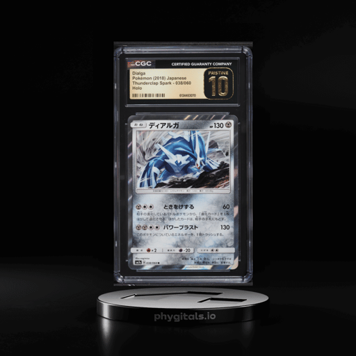2018 Pokemon Japanese Sun & Moon Thunderclap Spark Holo Dialga #38 CGC 10 PRISTINE