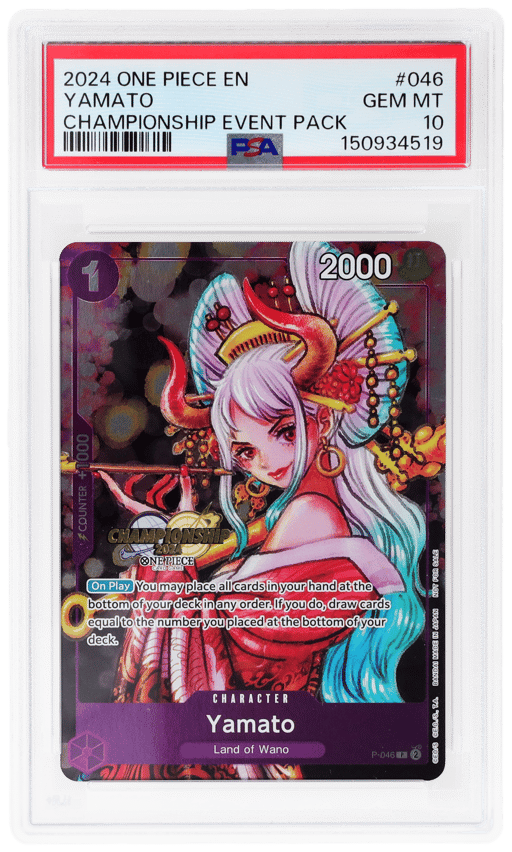 2024 One Piece Championship Event Pack Yamato #P-046 PSA 10