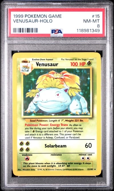 1999 POKEMON GAME #15 VENUSAUR-H