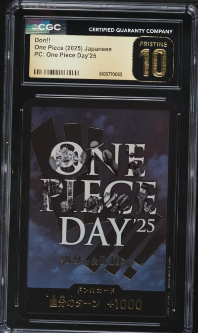 2025 One Piece Japanese Promo Premium One Piece Day Don!! CGC 10 PRISTINE