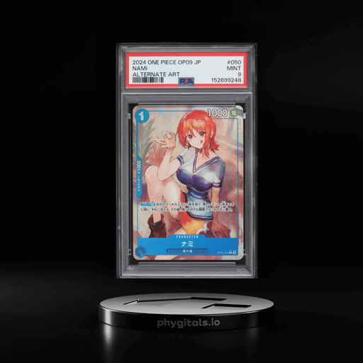 2024 One Piece Japanese Emperors In The New World Alt Art Nami #OP09-050 PSA 9 MINT