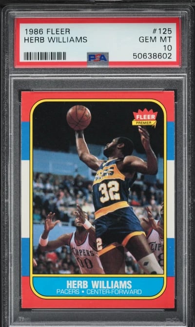 1986 Fleer Basketball Herb Willi