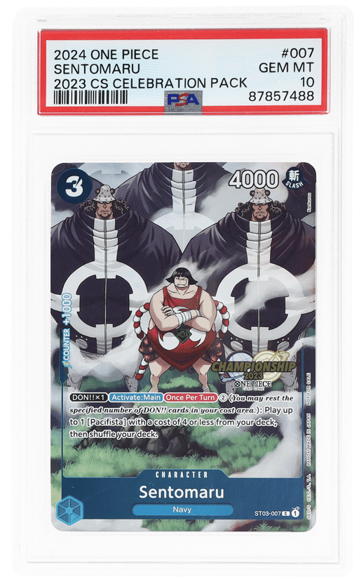 2024 One Piece Championship '23 Celebration Pack Sentomaru #ST03-007 PSA 10