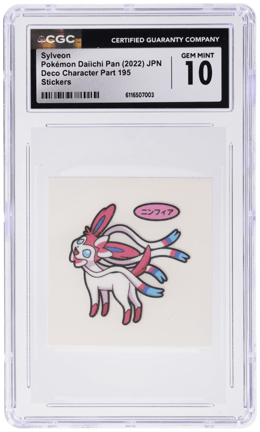 2022 Pokemon Daiichi Pan Deco Character Stickers Part 195 Japanese Sylveon CGC 10