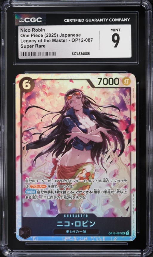 2025 One Piece Japanese Legacy Of The Master SR Nico Robin #OP12-087 CGC 9 MINT
