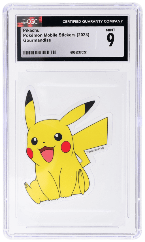 2023 Pokemon Mobile Stickers Japanese Gourmandise Tm On Front Pikachu CGC 9