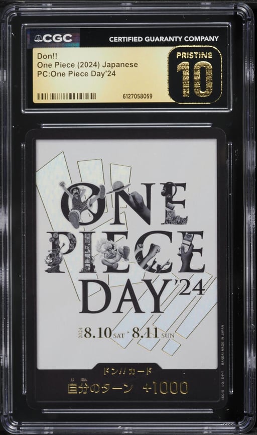 2024 One Piece Japanese PC One Piece Day '24 Don!! CGC 10 PRISTINE