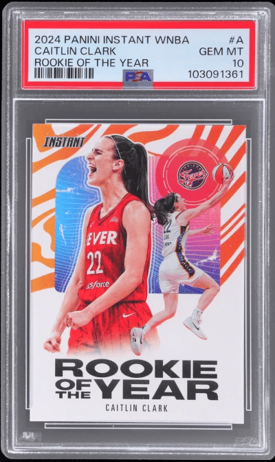2024 Panini Instant WNBA Rookie of the Year Caitlin Clark #CCROY-A /115750 PSA 10