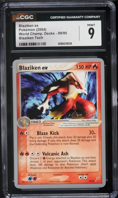 2004 Pokemon World Championships Decks Tech Chris Fulop Blaziken ex #89 CGC 9 MINT