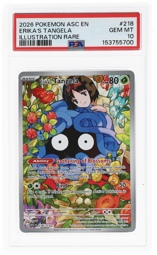 2026 Pokemon Ascended Heroes Illustration Rare Erika's Tangela #218 PSA 10